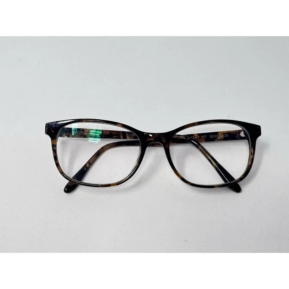 Vera Wang Gemmata WT Eyeglass Frames Only 52-16-135 Brown Tortoise